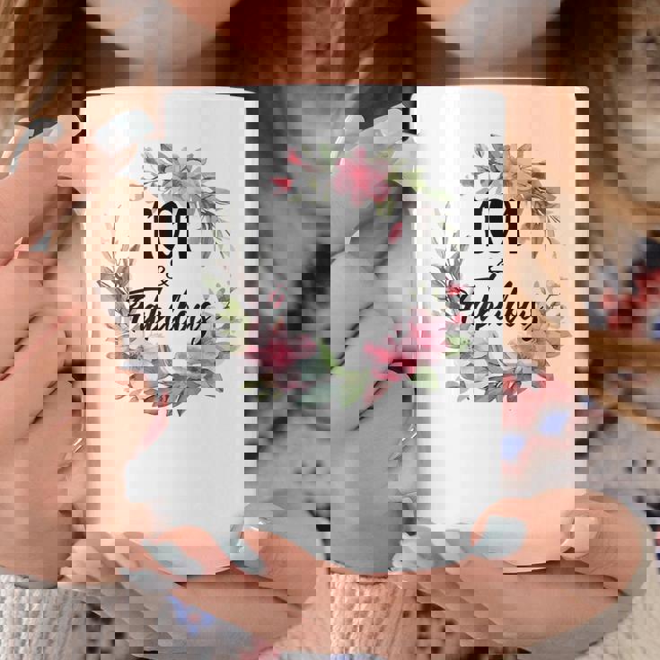 101歳&素晴らしいフローラルパーティーハッピー101歳の誕生日 コーヒーマグ 面白い贈り物