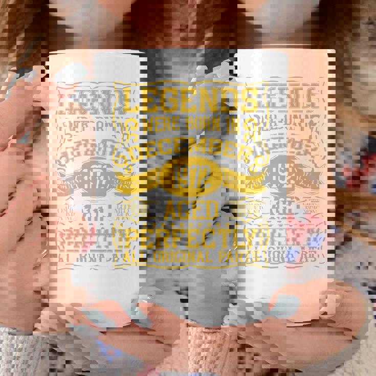 1972年12月に誕生した52歳の誕生日レジェンド。 長袖tシャツ コーヒーマグ 面白い贈り物