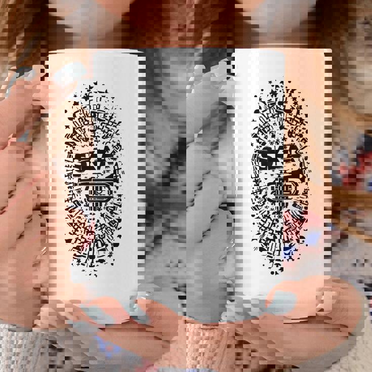 2トーン スカトランペット奏者 サムプリント コーヒーマグ 面白い贈り物