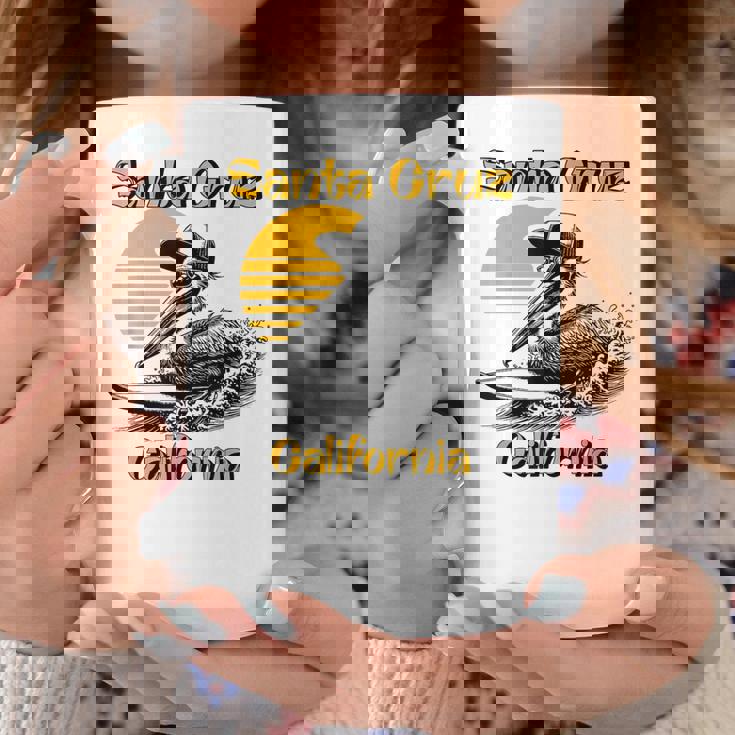 70S 80S Ca レトロ サーフィン ペリカン サンタクルーズ コーヒーマグ 面白い贈り物