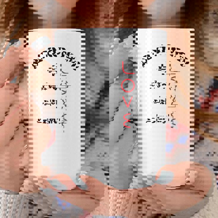 All You Need Is Love 数学グラフ方程式 黒文字 コーヒーマグ 面白い贈り物