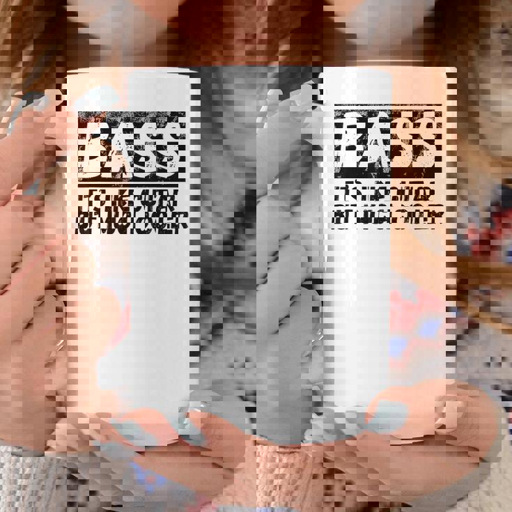 Bass It's Like Guitar But Much Cooler 面白いベース愛好家 コーヒーマグ 面白い贈り物