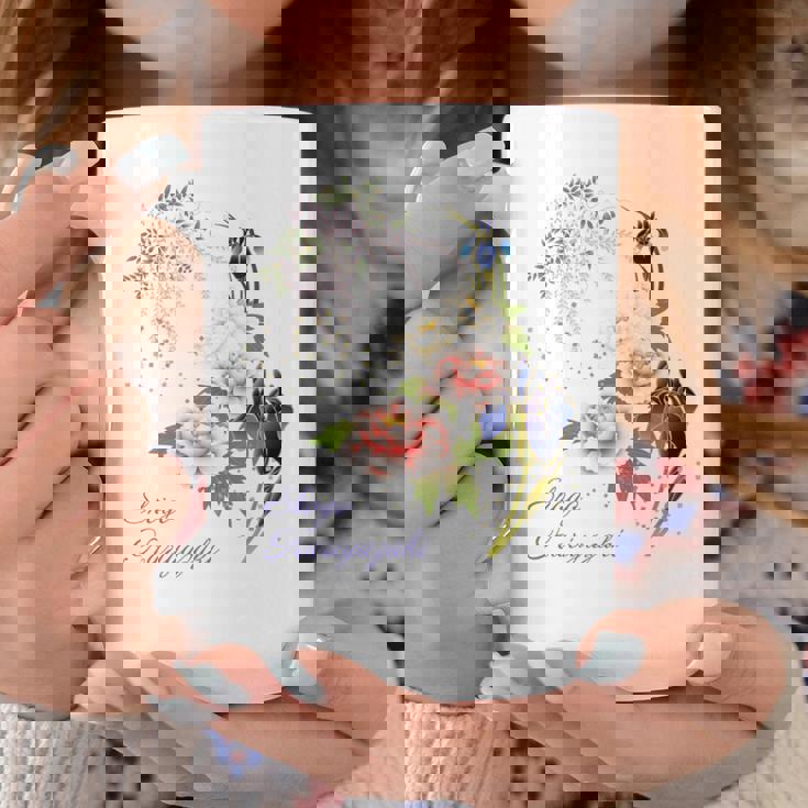 Beauty Flower（4） 長袖tシャツ コーヒーマグ 面白い贈り物