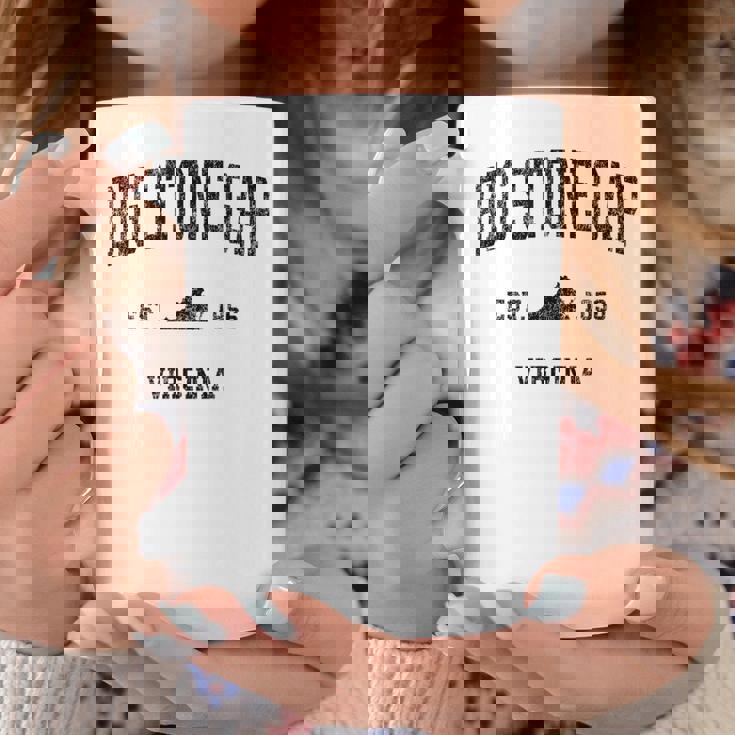 Bigtone Gap バージニアa ビンテージ スポーツデザイン ブラックプリント コーヒーマグ 面白い贈り物