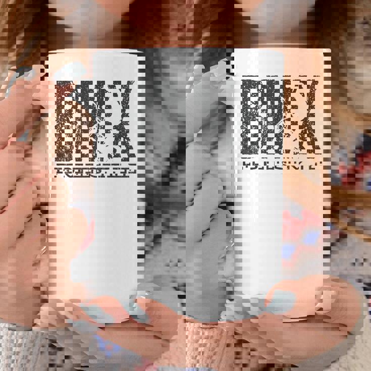 Bmxビンテージバイクファンの贈り物少年少女自転車bmx コーヒーマグ 面白い贈り物