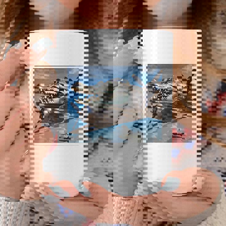 Bombardino Crocodilo イタリアンブレインロットミーム 長袖tシャツ コーヒーマグ 面白い贈り物