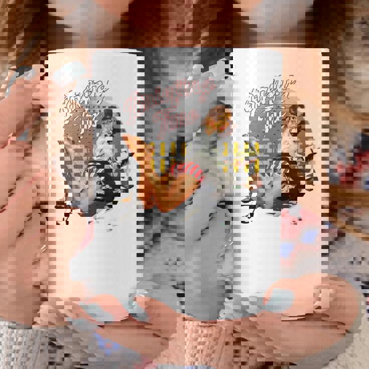 Briefing Time クラシックなボンバーノーズアートスタイル 長袖tシャツ コーヒーマグ 面白い贈り物