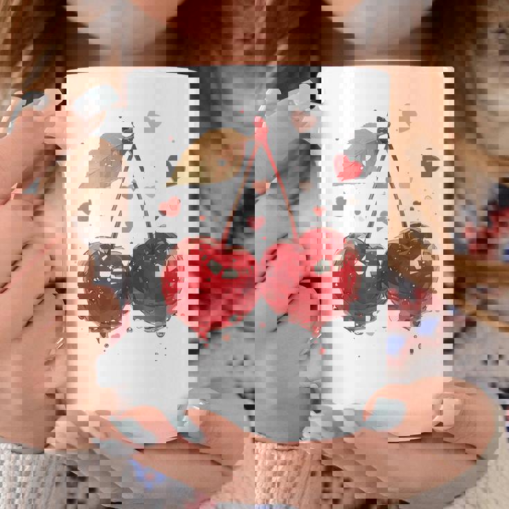 Cerezas Coquette Chica Aesthetic Taza de café Regalos divertidos