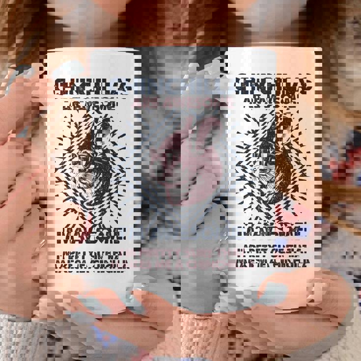 Chinchillas Are Awesome 面白いチンチラママパパ コーヒーマグ 面白い贈り物