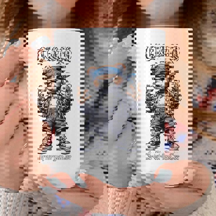 CHOLO Chu Only Live Once ヒップホップ テディベア チカーノ アート コーヒーマグ 面白い贈り物