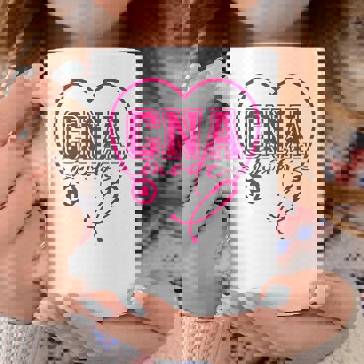 Cna認定看護助手患者ヘルスケア ピンク コーヒーマグ 面白い贈り物