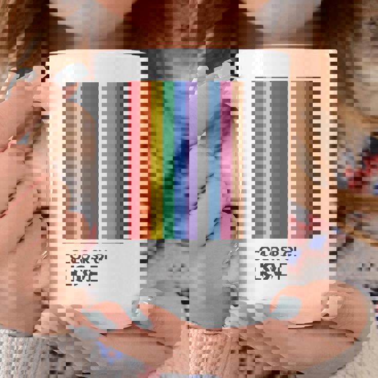 Colors Of Love Lgbt Flag Pride Month トランスジェンダー レインボーtシャツ コーヒーマグ 面白い贈り物