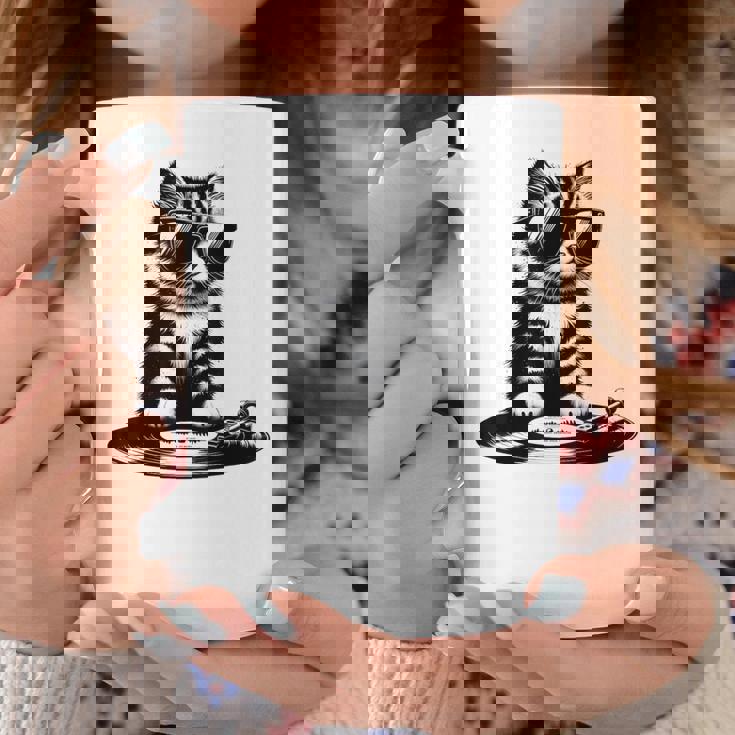 Cool Dj Cat ビニールレコード愛好家 コーヒーマグ 面白い贈り物