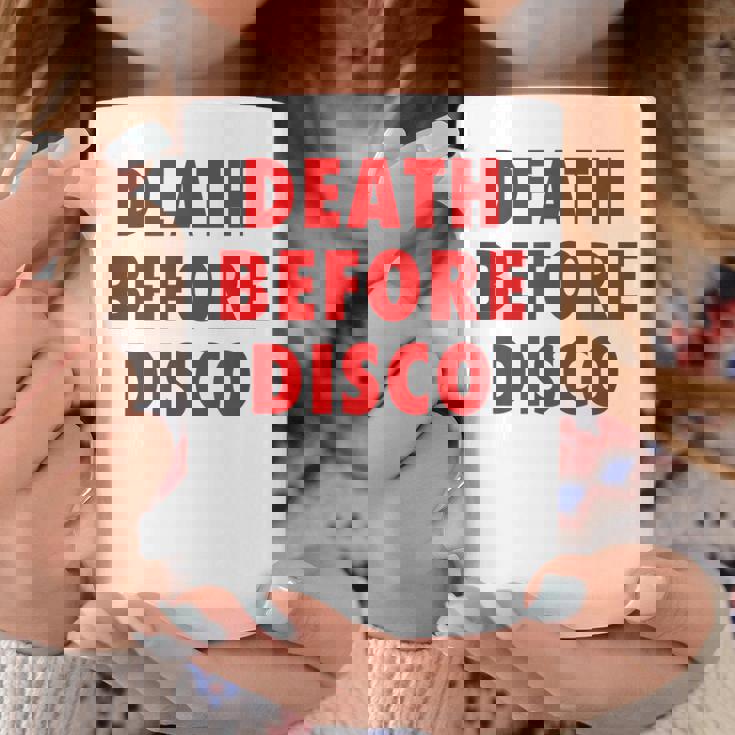Death Before Disco Inspired メンズ レディース 80年代レトロ コーヒーマグ 面白い贈り物