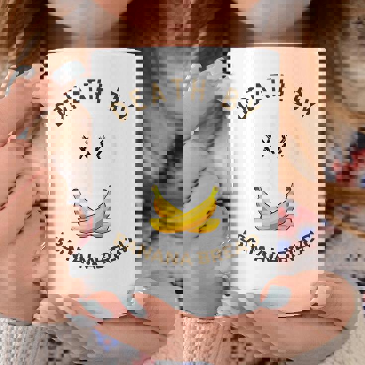 Death By Banana Bread コーヒーマグ 面白い贈り物