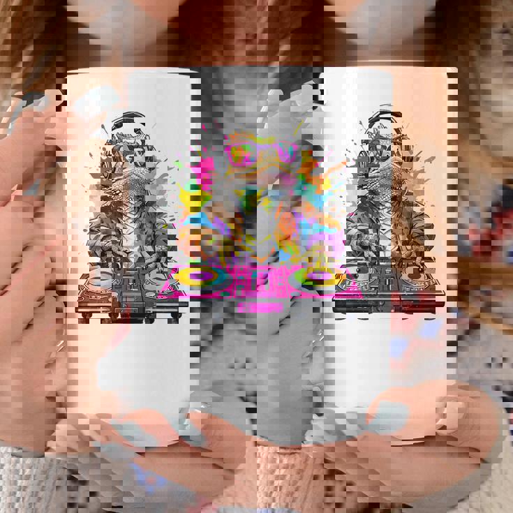 Dj フトアゴヒゲトカゲ 音楽愛好家のキッズ ディージェイ コーヒーマグ 面白い贈り物