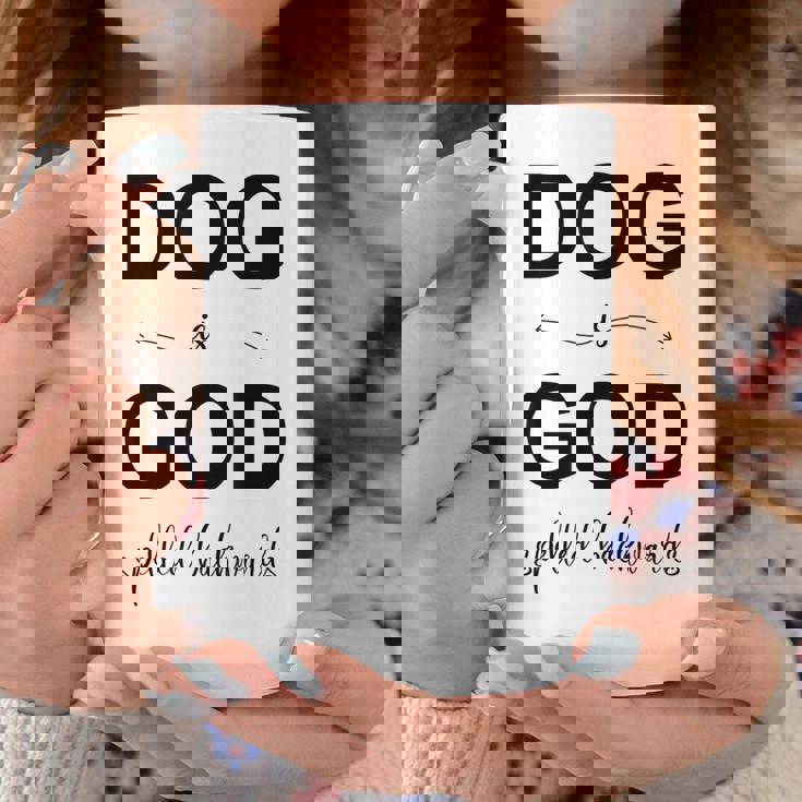 Dog Is Godpelled Backwards-面白い犬の言葉 コーヒーマグ 面白い贈り物