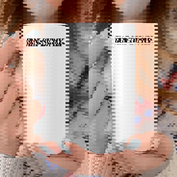 Drink Your Milk MilkDad Drink Your Milk コーヒーマグ 面白い贈り物