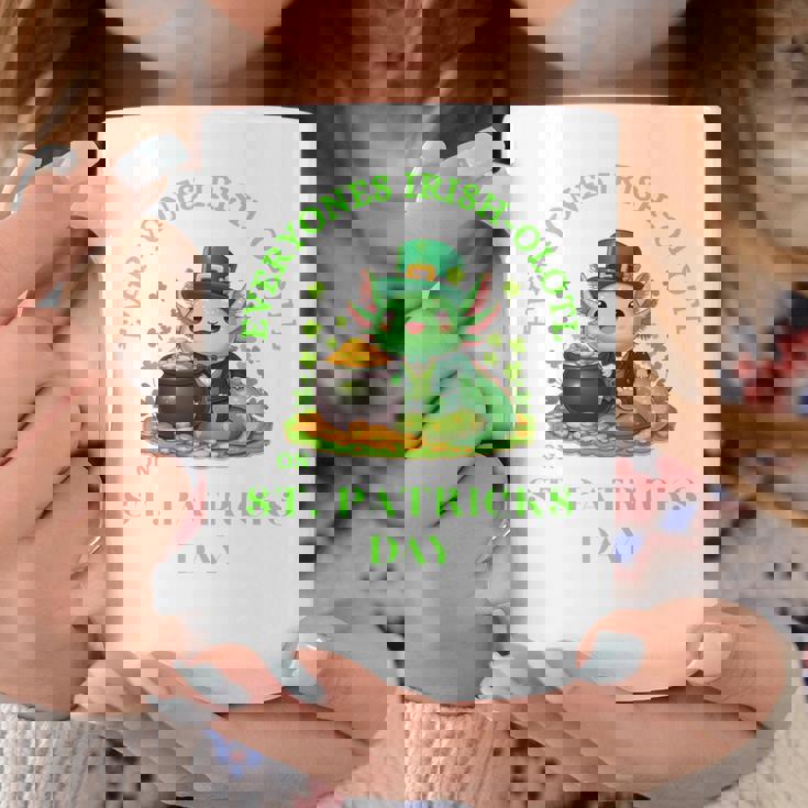 Everyones Irish Olotl Axolotl 聖パトリックデー グリーン アホロートル 長袖tシャツ コーヒーマグ 面白い贈り物