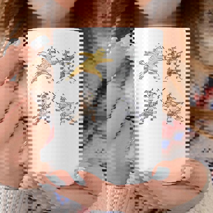 Fencer 猫 エペフェンシング付き コーヒーマグ 面白い贈り物