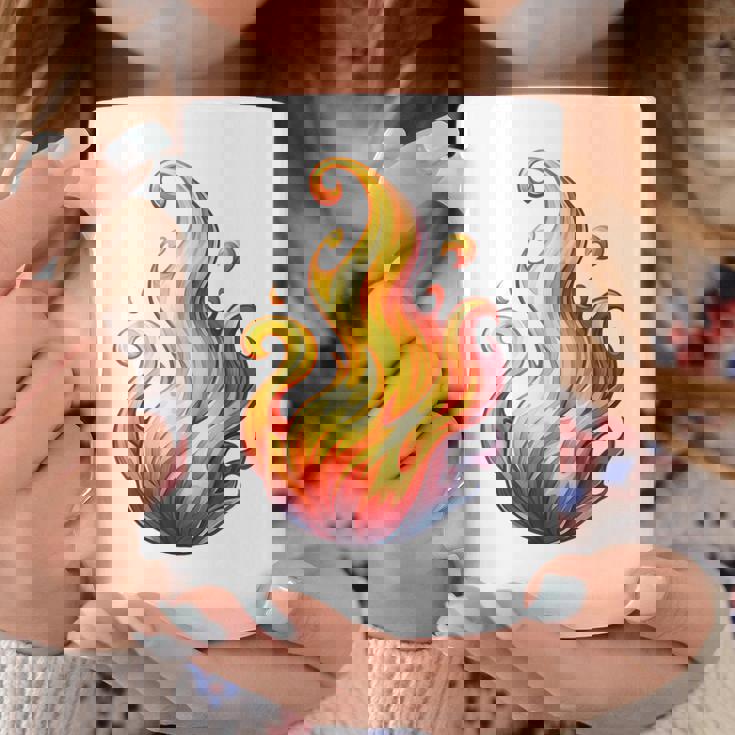 Fire Element Flameのグラフィックアート。あらゆる年齢の方に。 コーヒーマグ 面白い贈り物