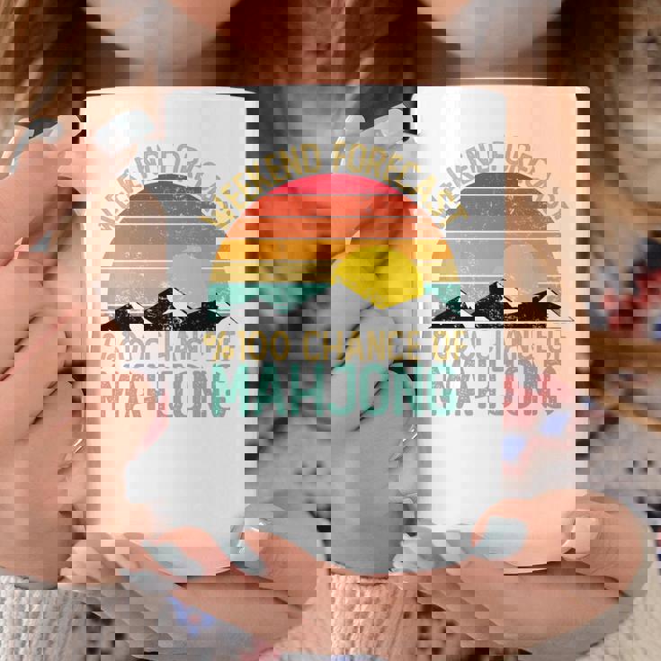 Weekend Forecast 麻雀シャツ 面白い レトロ 麻雀 長袖tシャツ コーヒーマグ 面白い贈り物