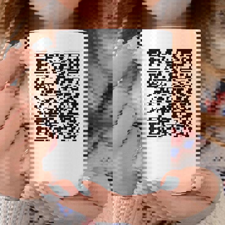 Fu Qr スキャンコード 皮肉ユーモア Fuバックプリント コーヒーマグ 面白い贈り物