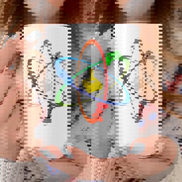 Gamer Atom コンソールプレーヤー ゲームコンピュータープログラマー 長袖tシャツ コーヒーマグ 面白い贈り物