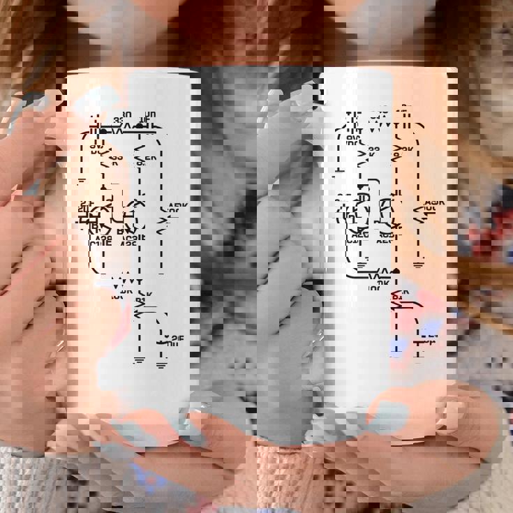 Fuzz Pedal スケマティック図 ゲルマニウム Pnp 回路効果 コーヒーマグ 面白い贈り物