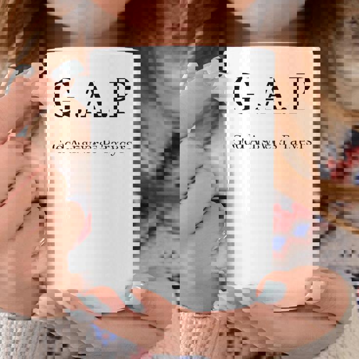 GAP 神は祈りに答えてくださる 長袖tシャツ コーヒーマグ 面白い贈り物