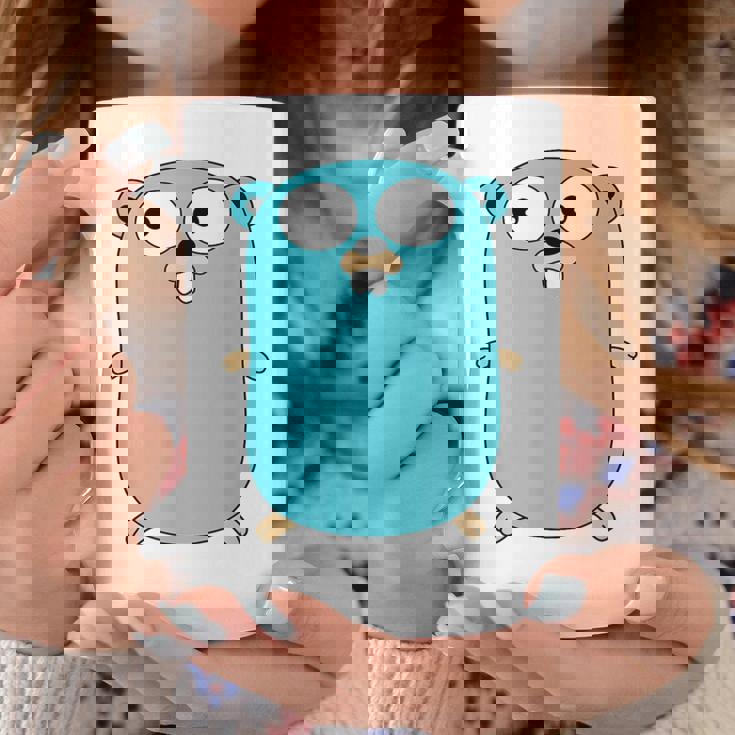 Go Golang プログラミング言語ロゴ マスコットゴファー コーヒーマグ 面白い贈り物