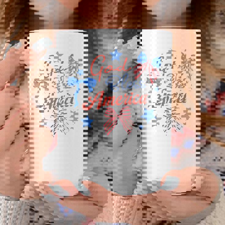 God Bless America コケットボウ 7月4日 キリスト教の愛国心 コーヒーマグ 面白い贈り物