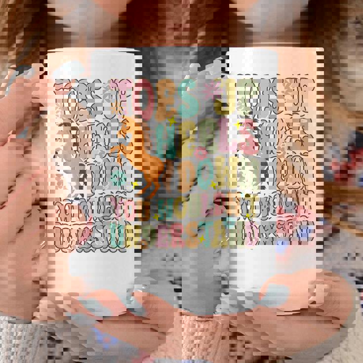 Groovy 乗馬 乗馬 乗馬 つま先アップ ヒールダウン コーヒーマグ 面白い贈り物