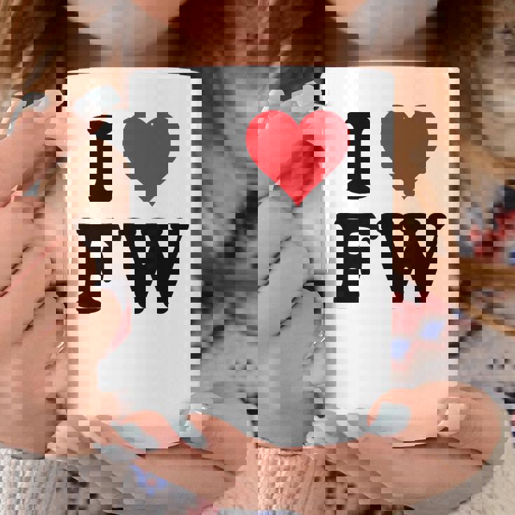 I Heart Fw Initials I Love FW First And Last Name F W コーヒーマグ 面白い贈り物