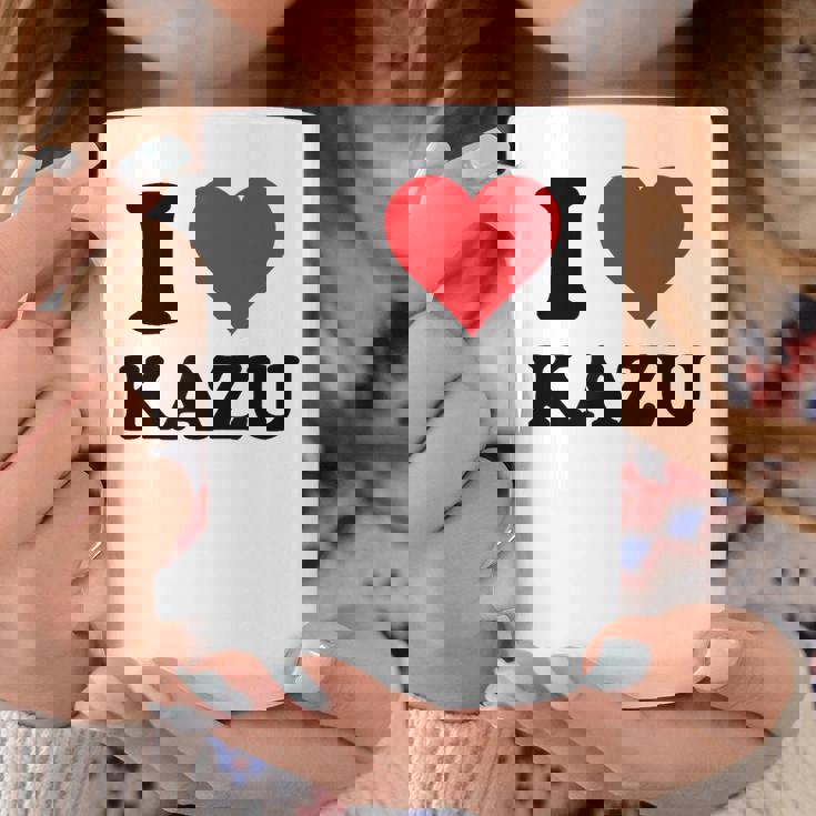 I Heart Kazu 名 I Love パーソナライズ コーヒーマグ 面白い贈り物