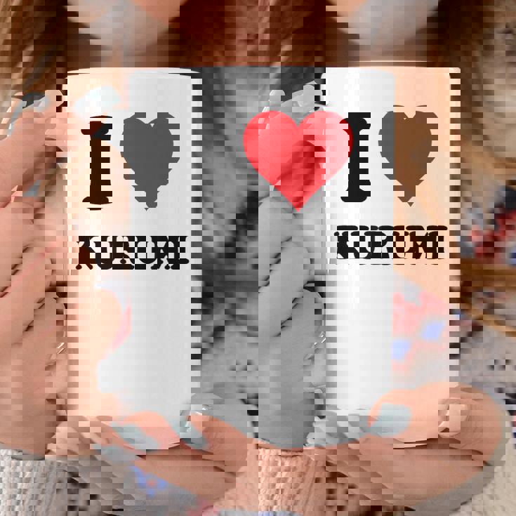 I Heart Kurumi ファーストネーム I Love パーソナライズ コーヒーマグ 面白い贈り物