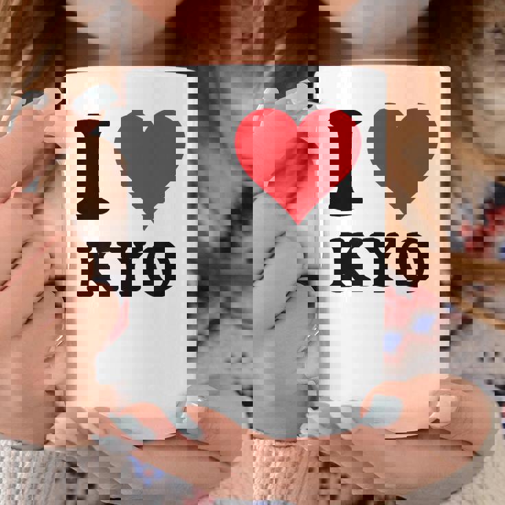 I Heart Kyo ファーストネーム I Love パーソナライズ コーヒーマグ 面白い贈り物