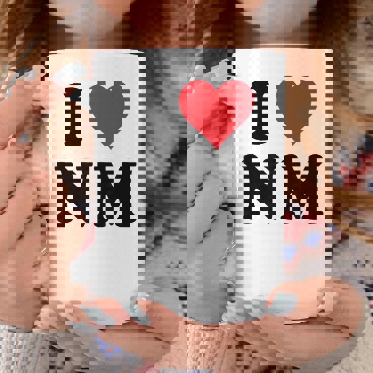 I Heart Nm Initials I Love NM First And Last Name N M コーヒーマグ 面白い贈り物