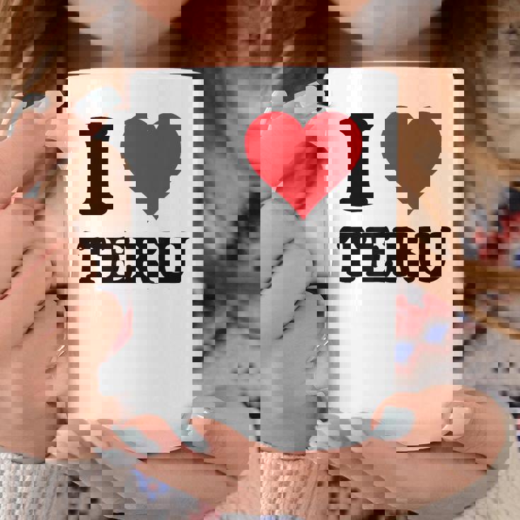 I Heart Teru 名 I Love パーソナライズ コーヒーマグ 面白い贈り物