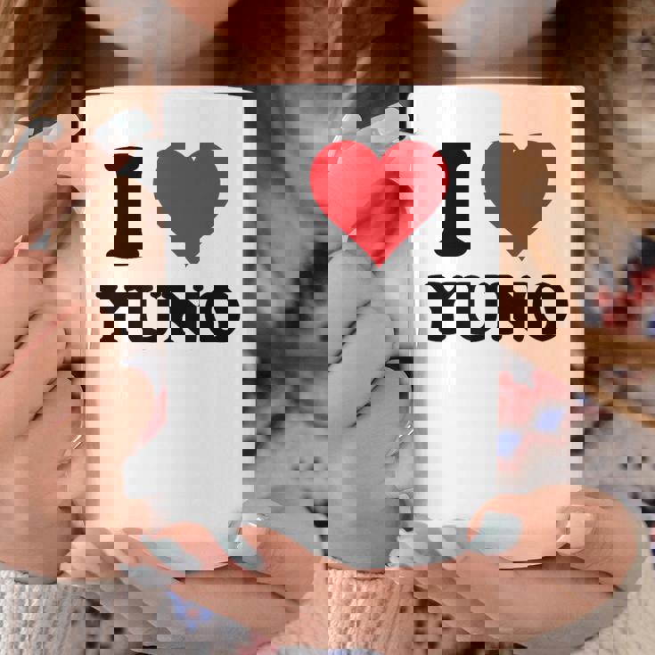 I Heart Yuno ファーストネーム I Love パーソナライズ コーヒーマグ 面白い贈り物