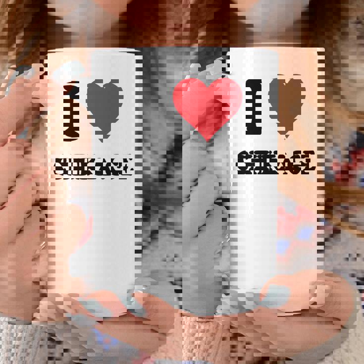 I Heart ちかげ 名 I Love パーソナライズ 長袖tシャツ コーヒーマグ 面白い贈り物