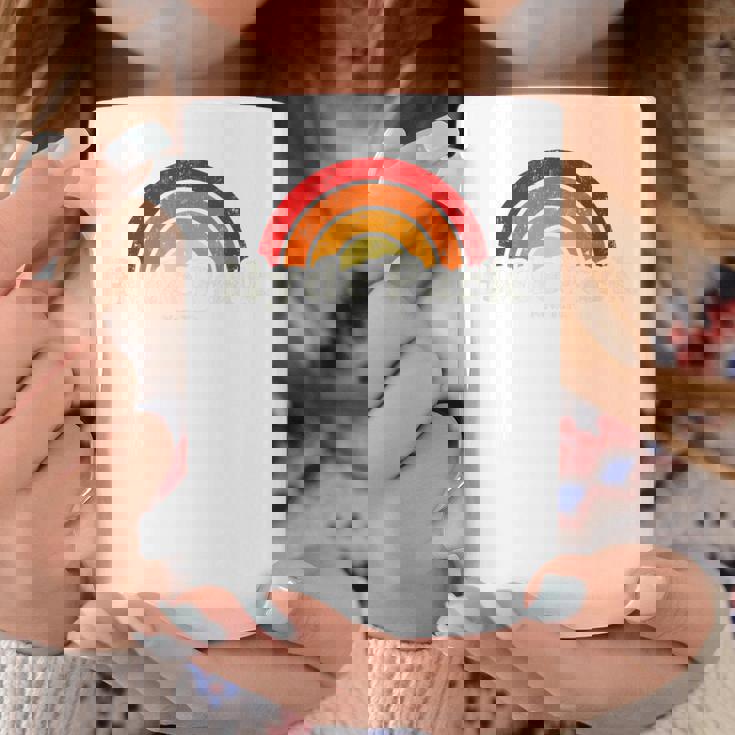 Hyde Park New York Ny ヴィンテージ 70年代 レトロレインボーデザイン コーヒーマグ 面白い贈り物