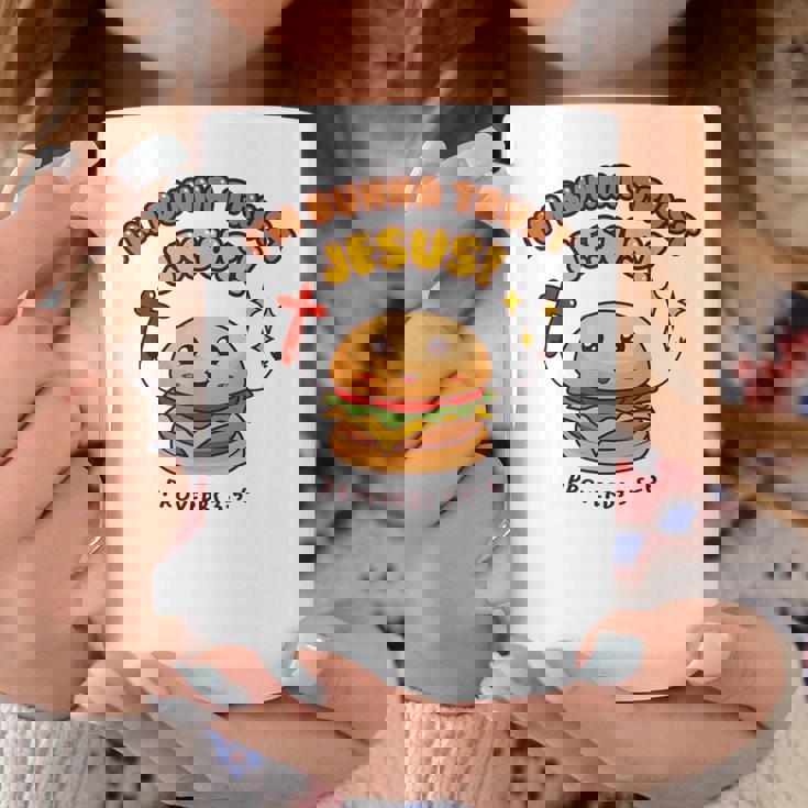 I'm Bunna Trust Jesus 箴言 クリスチャンハンバーガーしゃれ コーヒーマグ 面白い贈り物