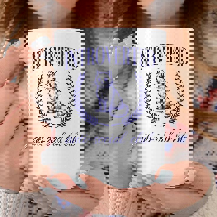 Introverted Antiocial Club 長袖tシャツ コーヒーマグ 面白い贈り物