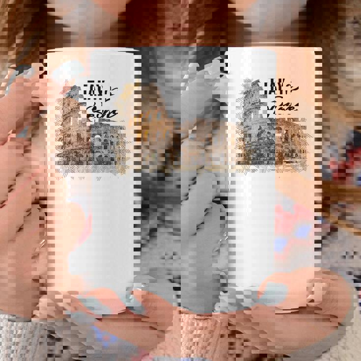 Italia Coliseo Roma Italia Amantes Hombres Es Niños Taza de café Regalos divertidos