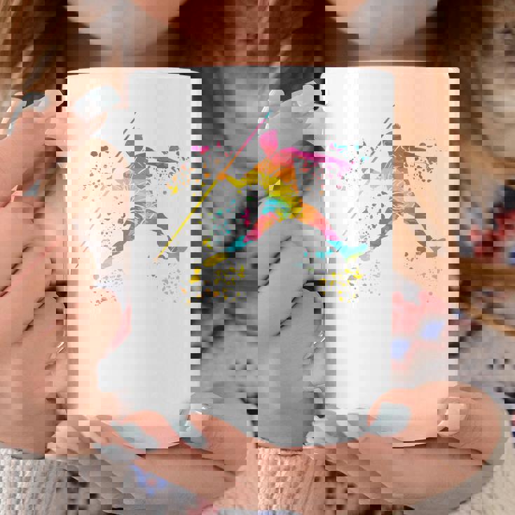 Javelin Throwe Colorsplash キッズ やり投げ コーヒーマグ 面白い贈り物