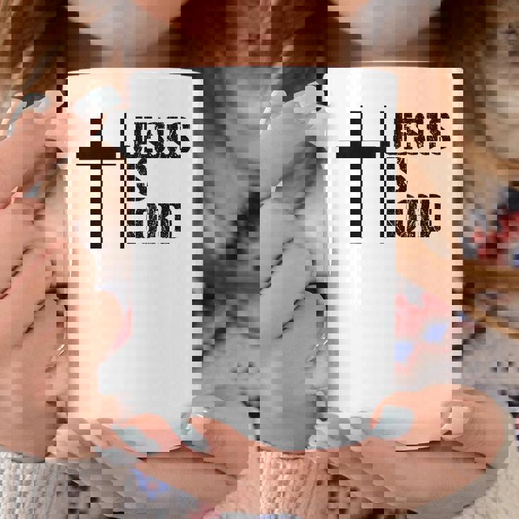 Jesus Is Lord 十字架 信仰 クリスチャン 聖書 神聖 コーヒーマグ 面白い贈り物