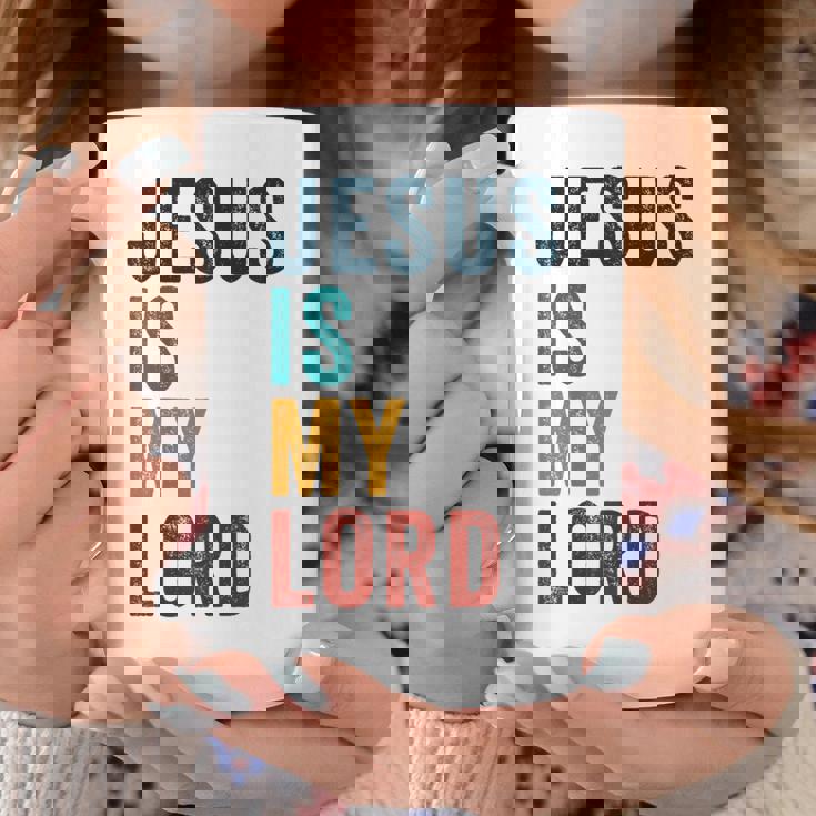 Jesus Is My Lord – Christian Faithintage Graphic コーヒーマグ 面白い贈り物