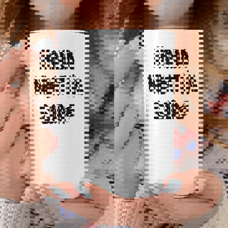 I Know What I'm Doing 面白いホワイトライパーティーアイデア コーヒーマグ 面白い贈り物