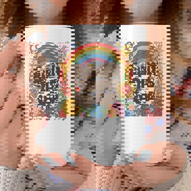 Lgbtqの平等は誰もプライドを傷つけない 人権 レインボープライド コーヒーマグ 面白い贈り物